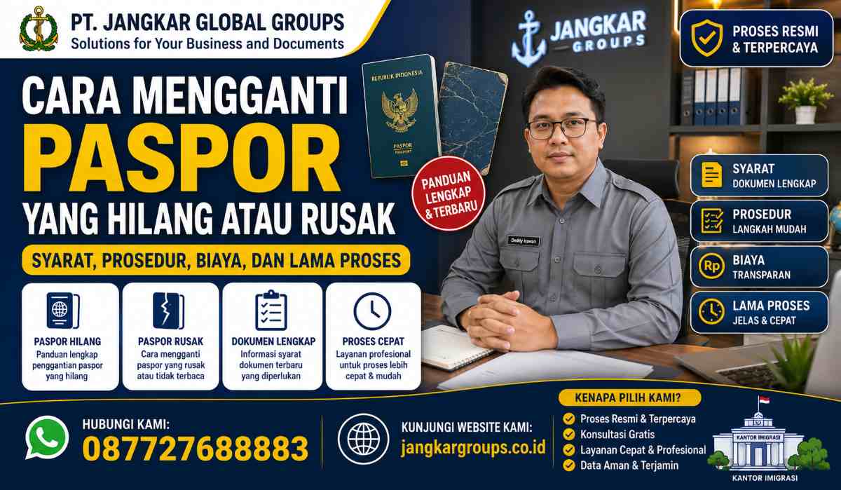 Cara Mengganti Paspor yang Hilang atau Rusak: Syarat, Prosedur, Biaya, dan Lama Proses