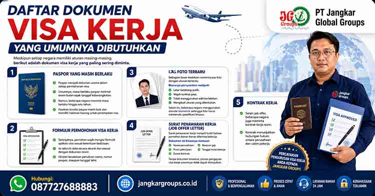 Daftar Dokumen Visa Kerja yang Umumnya Dibutuhkan
