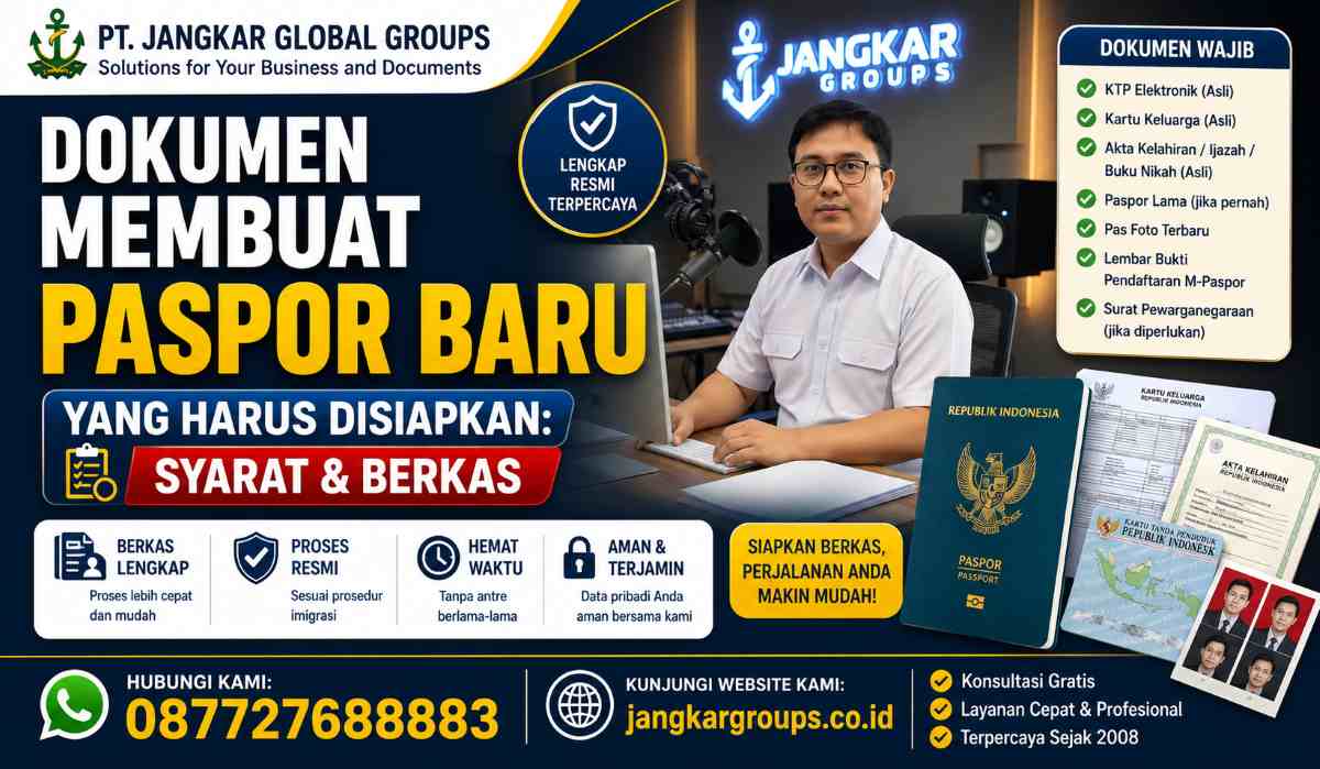 Dokumen Membuat Paspor Baru Syarat & Berkas Lengkap