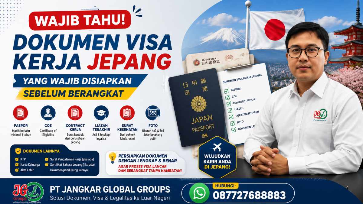 Dokumen Visa Kerja Jepang yang Wajib Disiapkan SDokumen Visa Kerja Jepang yang Wajib Disiapkan Sebelum Berangkatebelum Berangkat