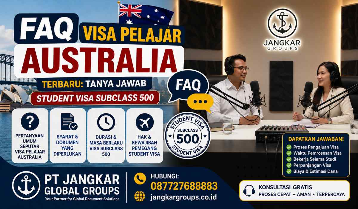 FAQ Visa Pelajar Australia Terbaru: Tanya Jawab Student Visa Subclass 50