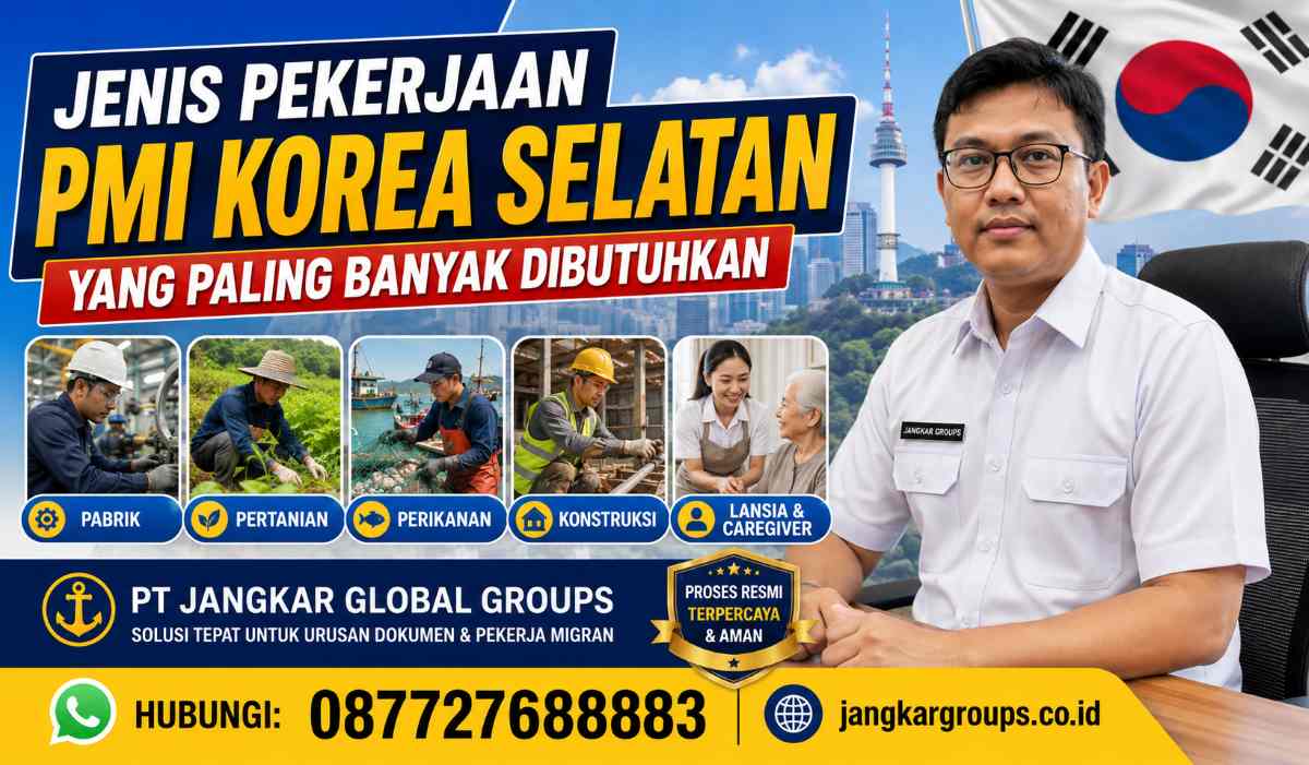 Jenis Pekerjaan PMI Korea Selatan yang Paling Banyak Dibutuhkan