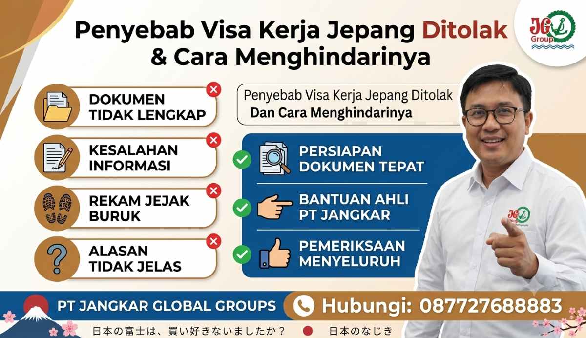 Penyebab Visa Kerja Jepang Ditolak dan Cara Menghindarinya