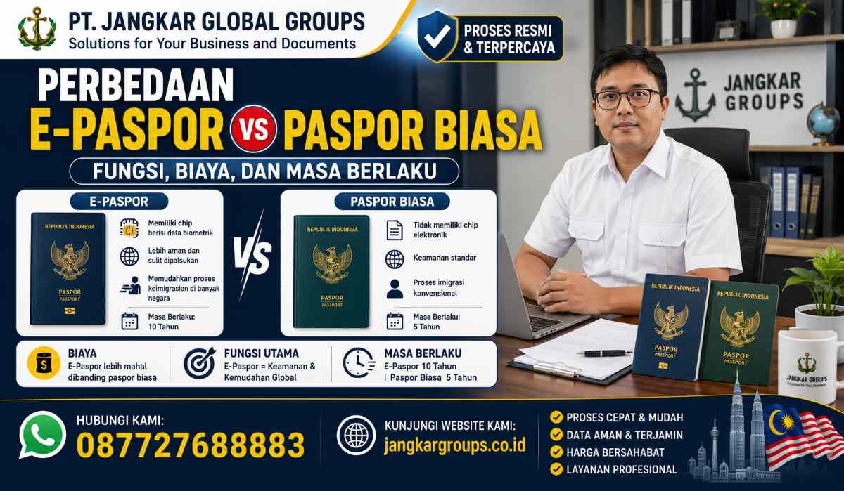 Perbedaan E-Paspor vs Paspor Biasa Fungsi, Biaya, dan Masa Berlaku