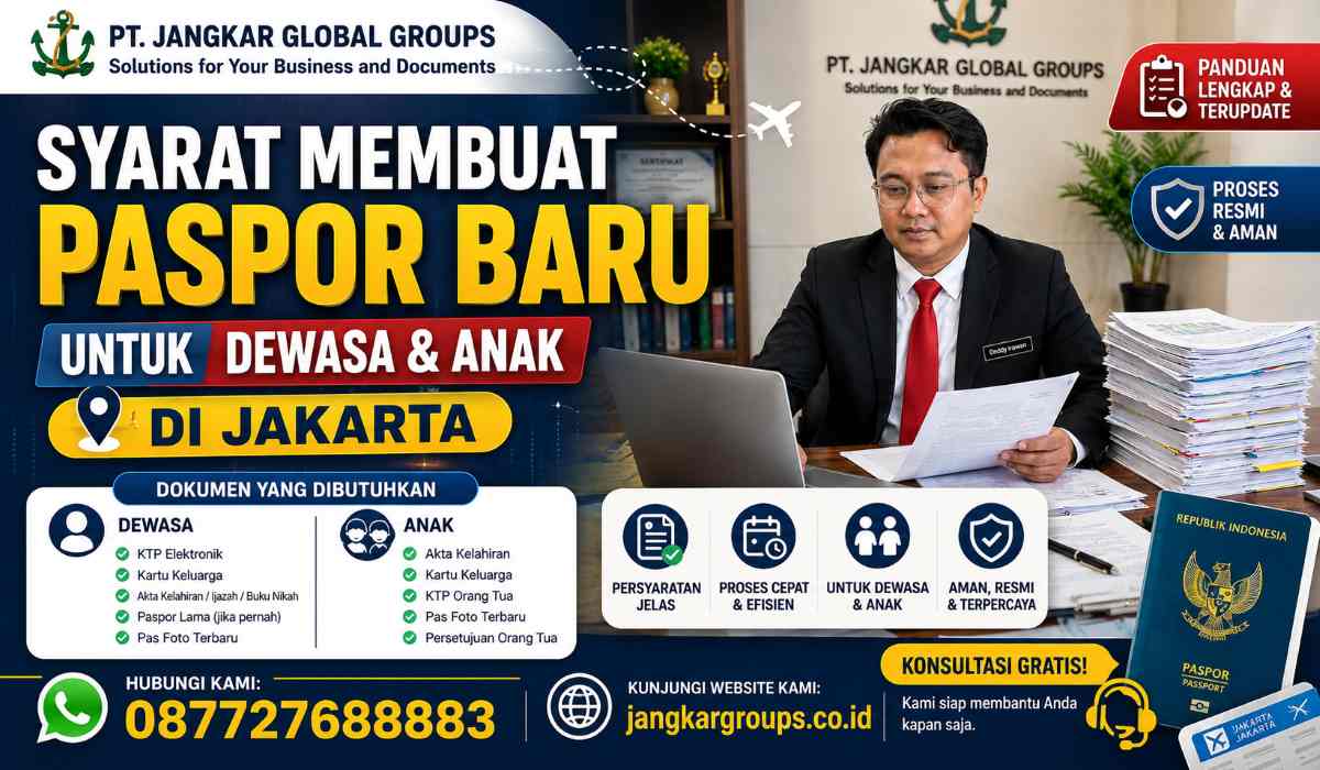 Syarat Membuat Paspor Baru untuk Dewasa dan Anak di Jakarta