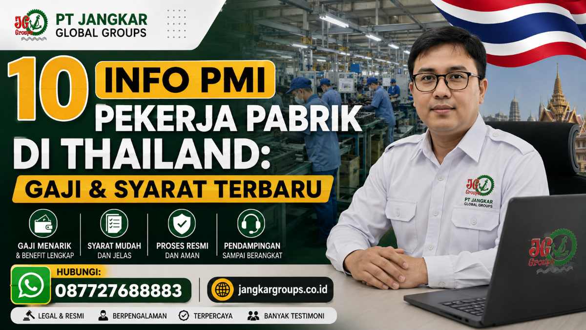 10 Info PMI Pekerja Pabrik di Thailand Gaji & Syarat Terbaru