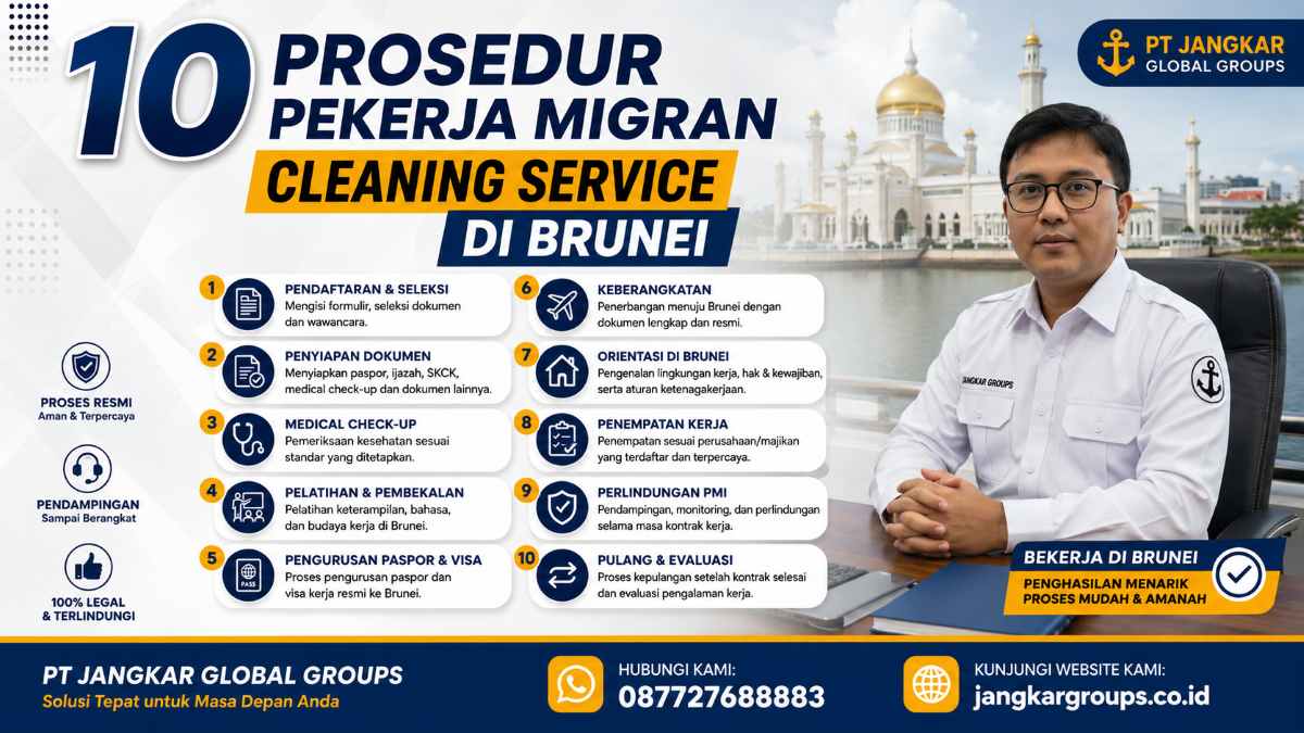 10 Prosedur Pekerja Migran Cleaning Service di Brunei