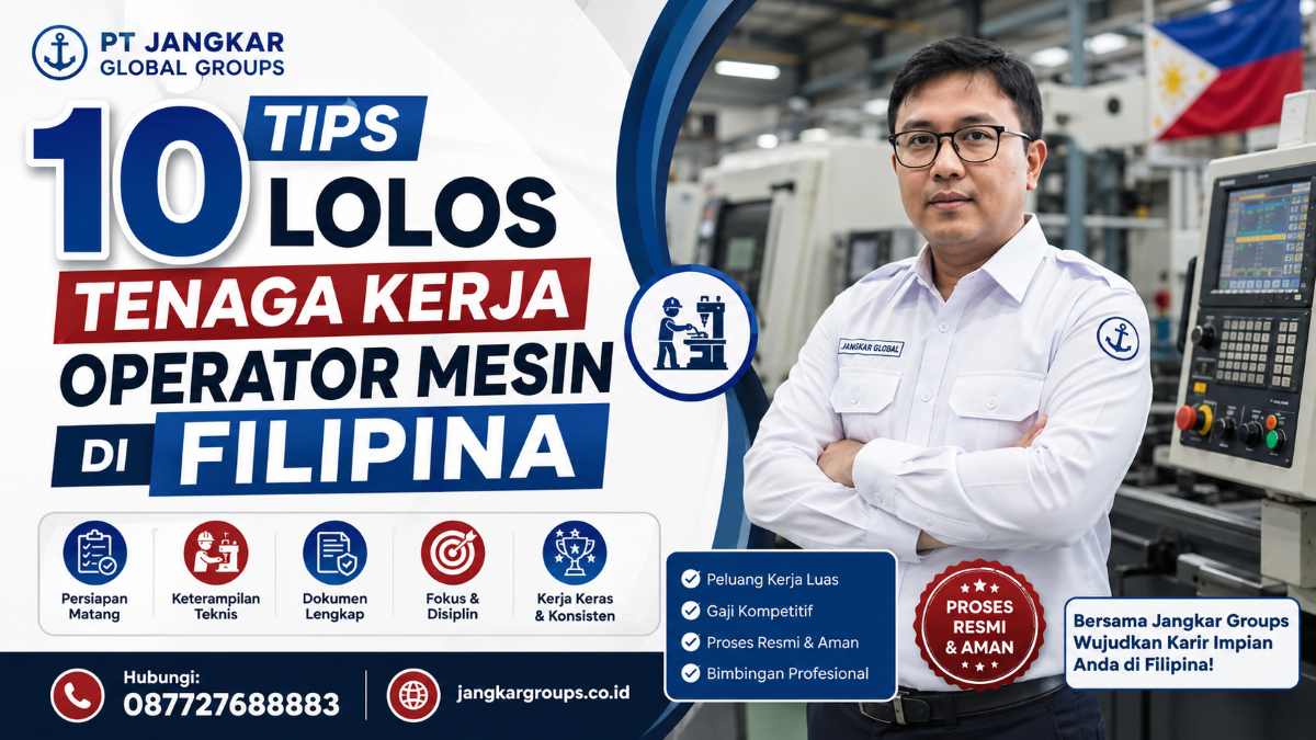 10 Tips Lolos Tenaga Kerja Operator Mesin di Filipina