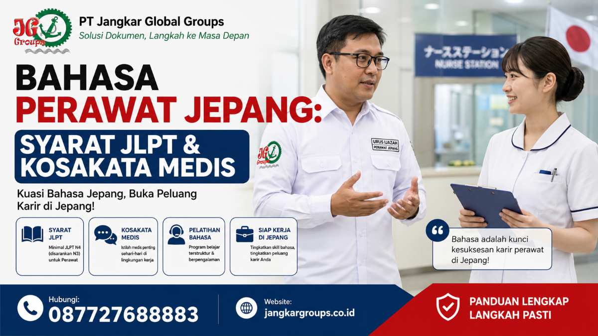 Bahasa Perawat Jepang Syarat JLPT & Kosakata Medis