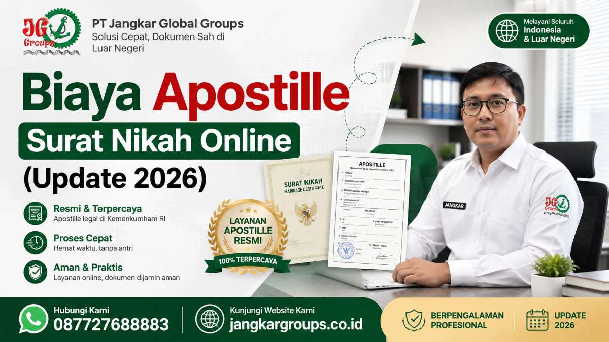 Biaya Apostille Surat Nikah Online (Update 2026)