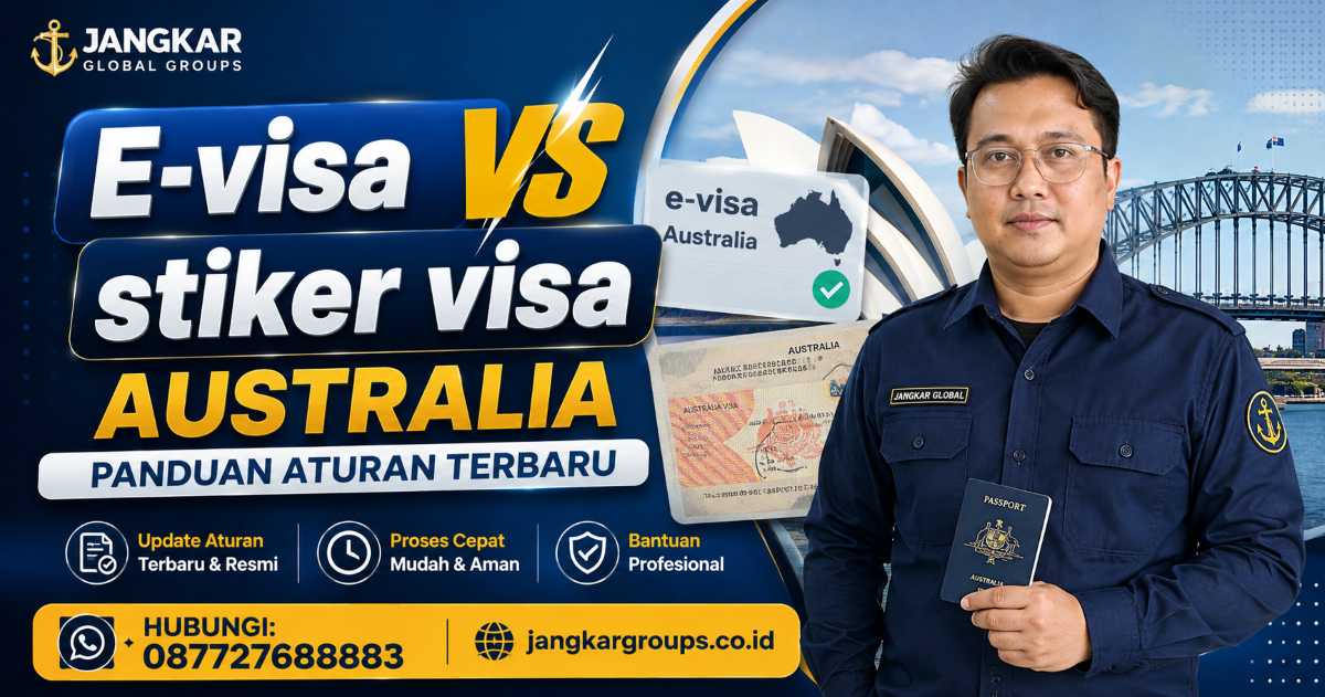 E-visa vs stiker visa Australia Panduan Aturan Terbaru