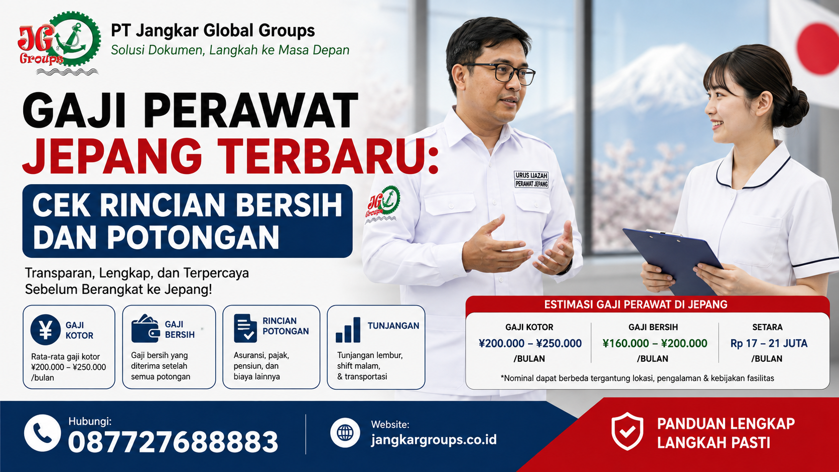 Gaji Perawat Jepang Terbaru Cek Rincian Bersih dan Potongan