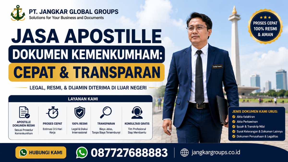 Jasa Apostille Dokumen Kemenkumham Cepat & Transparan