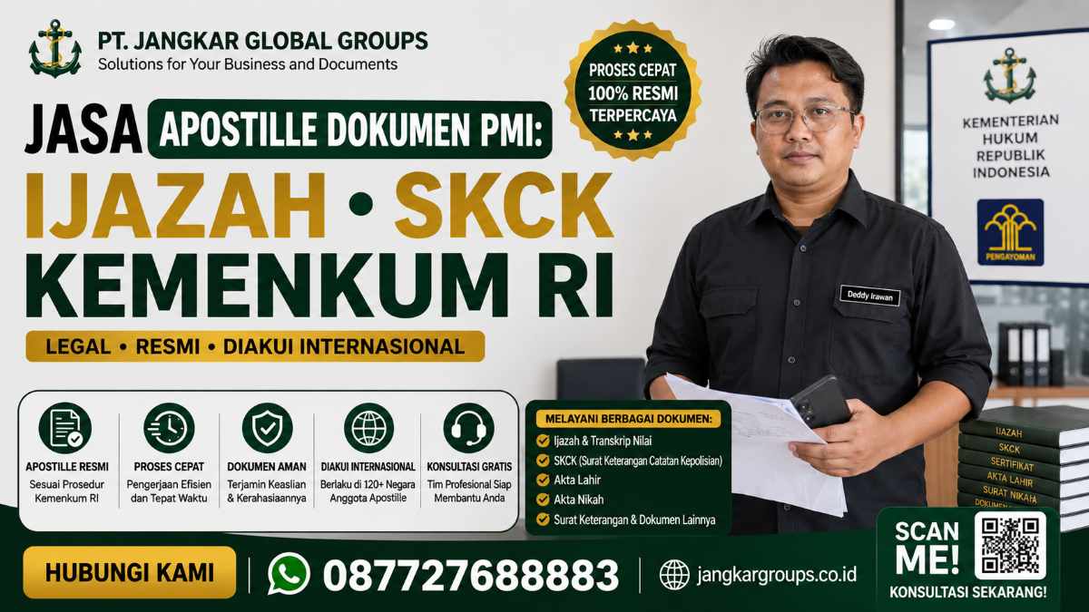 Jasa Apostille Dokumen PMI Ijazah SKCK Kemenkum RI