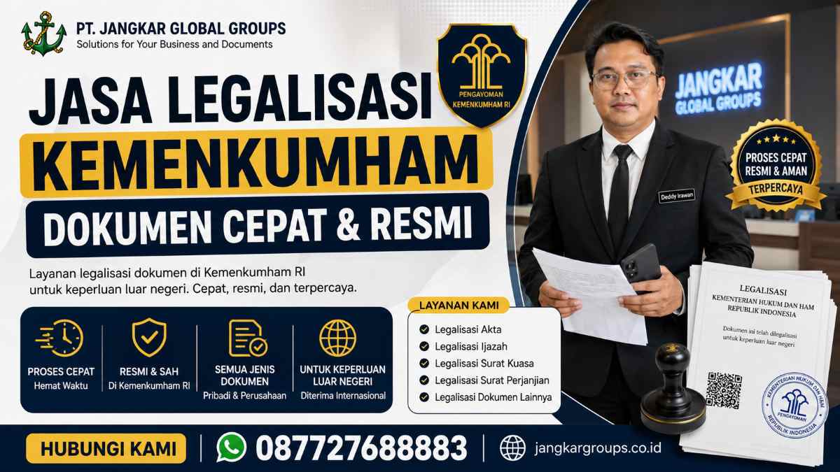 Jasa Legalisasi Kemenkumham Dokumen Cepat dan Resmi
