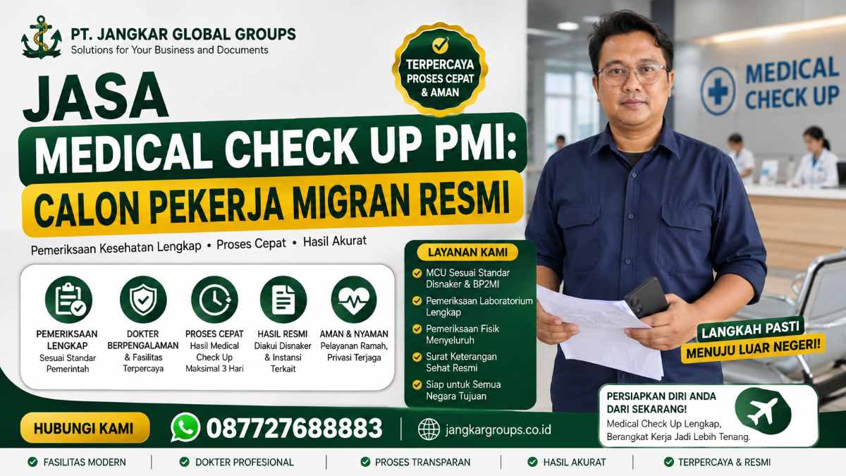 Jasa Medical Check Up PMI Calon Pekerja Migran Resmi