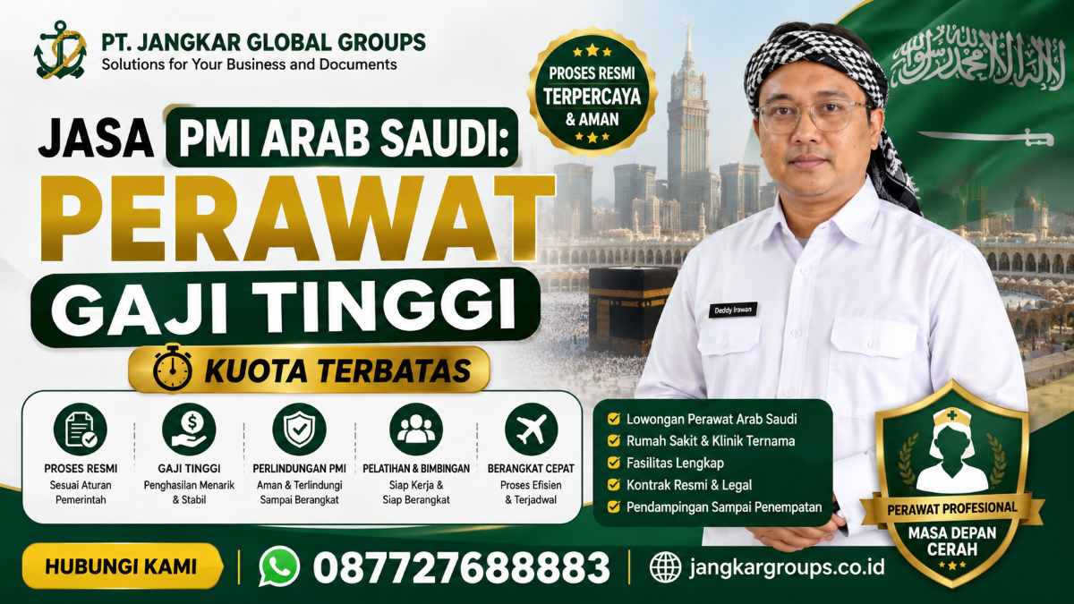 Jasa PMI Arab Saudi Perawat Gaji Tinggi Kuota Terbatas