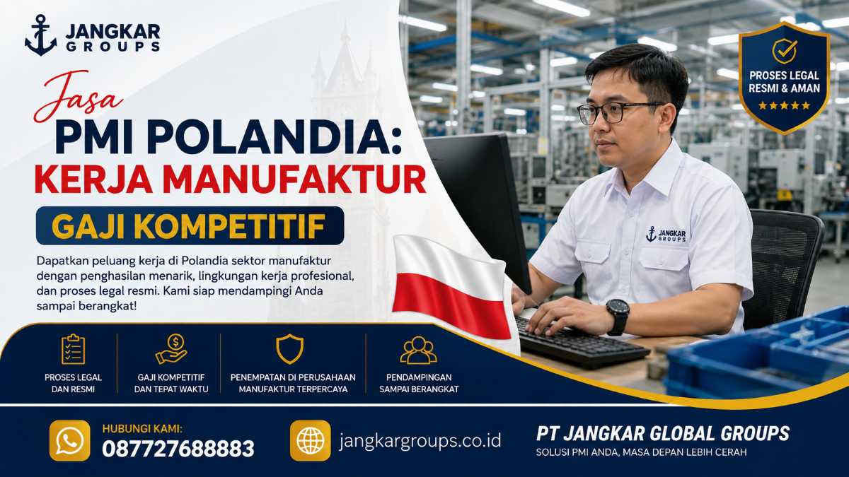 Jasa PMI Polandia Kerja Manufaktur Gaji Kompetitif