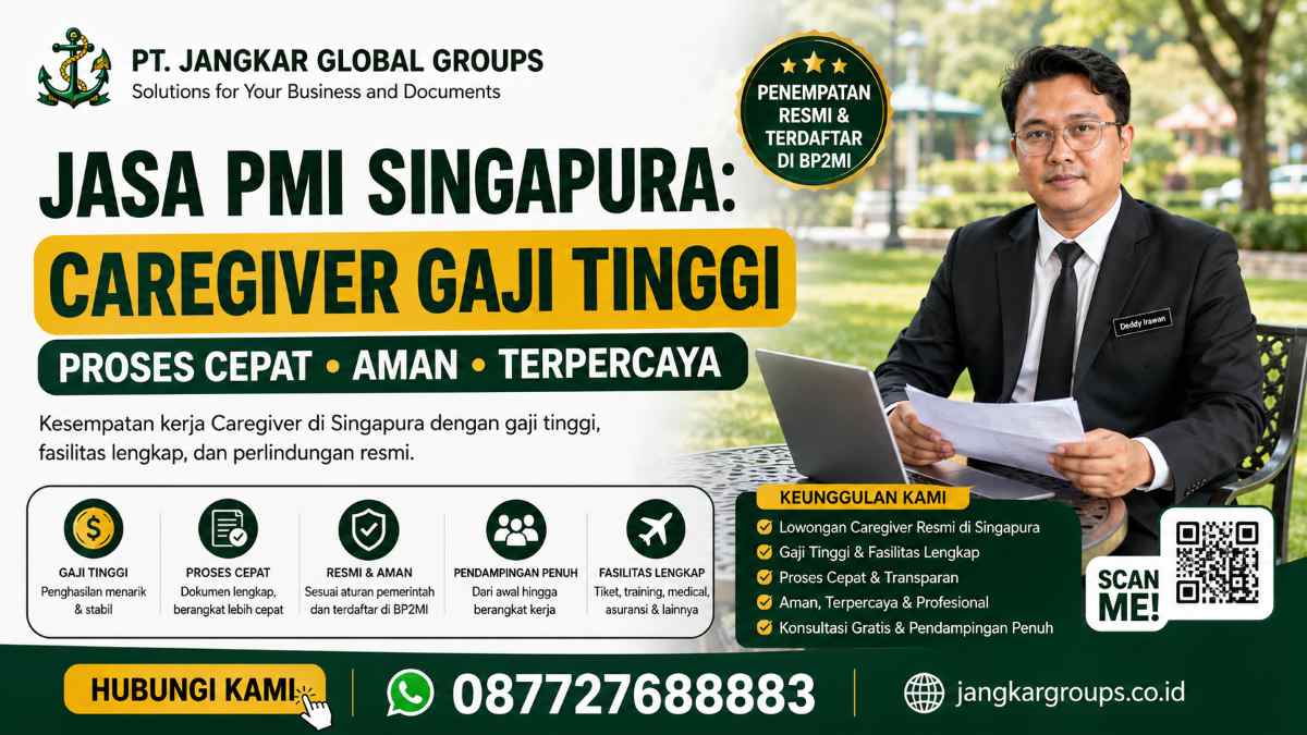 Jasa PMI Singapura Caregiver Gaji Tinggi Proses Cepat