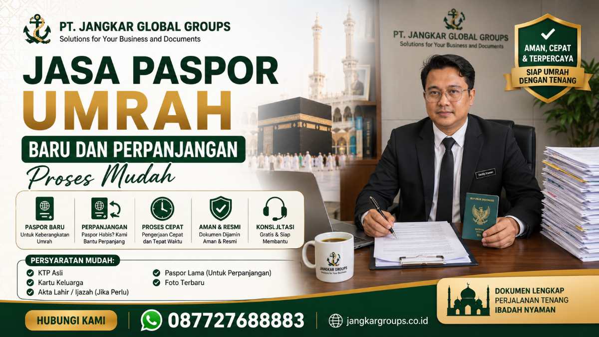 Jasa Paspor Umrah Baru dan Perpanjangan Proses Mudah