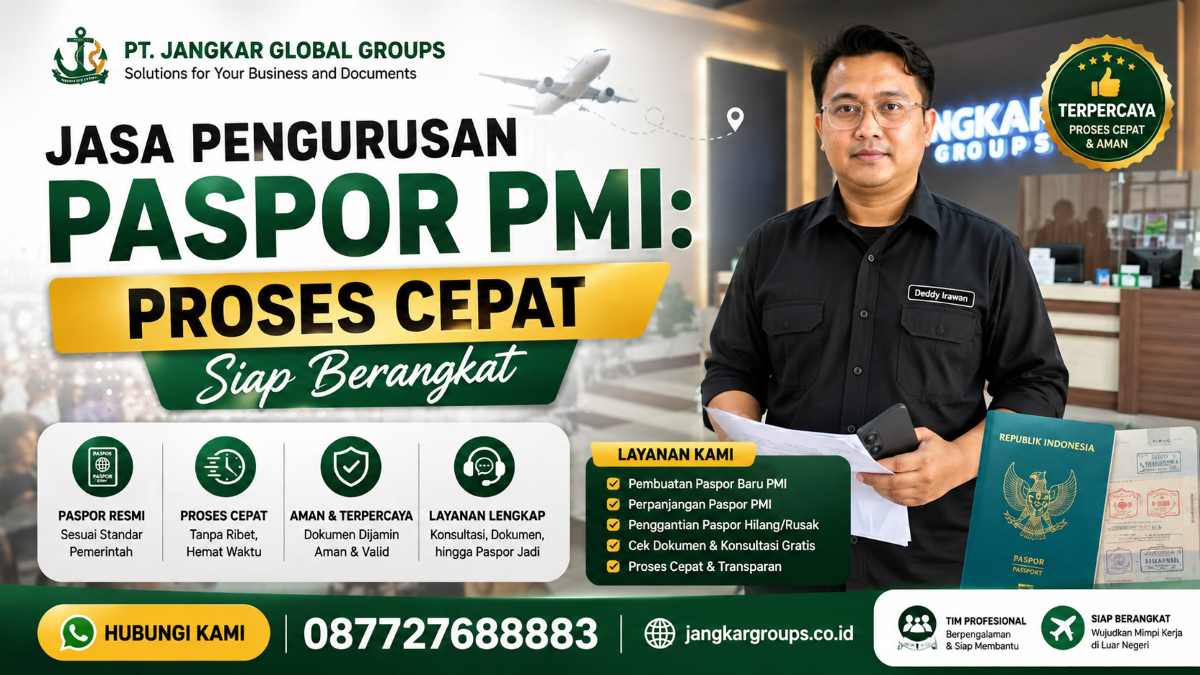 Jasa Pengurusan Paspor PMI Proses Cepat Siap Berangkat