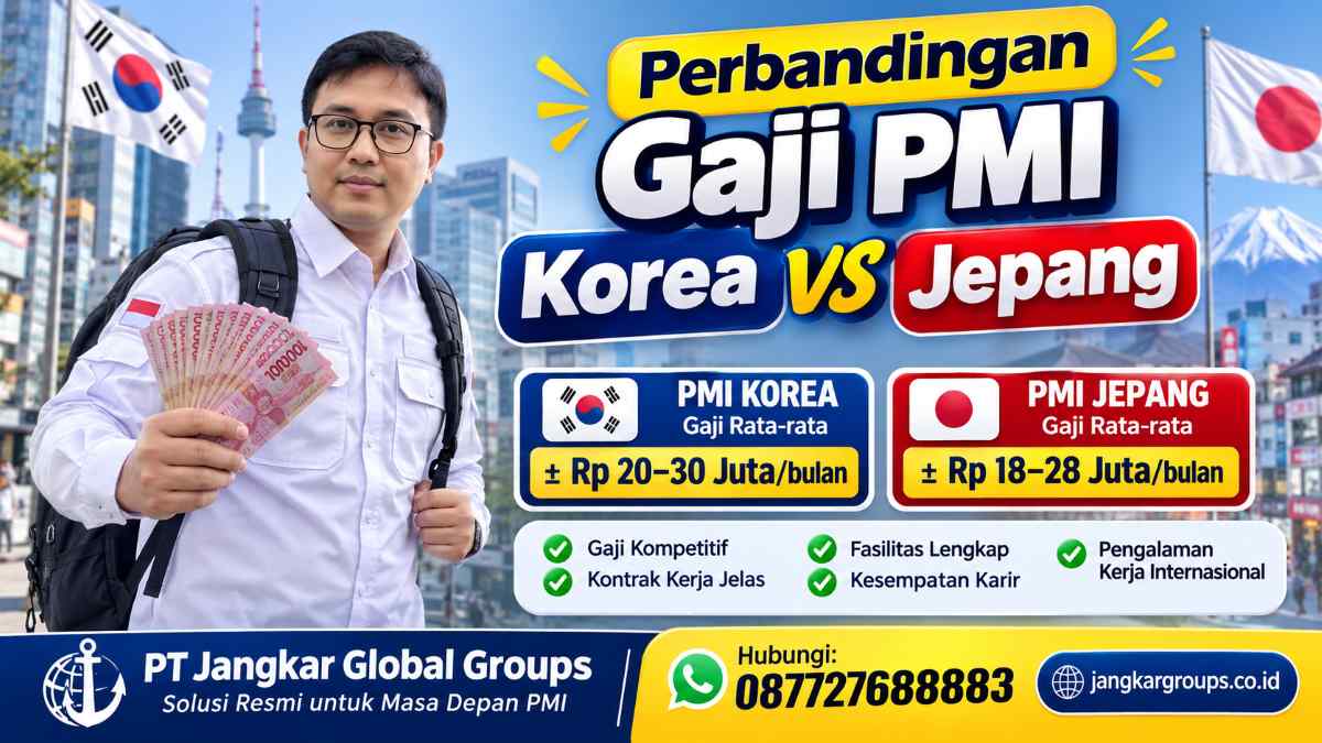Perbandingan Gaji PMI Korea vs Jepang