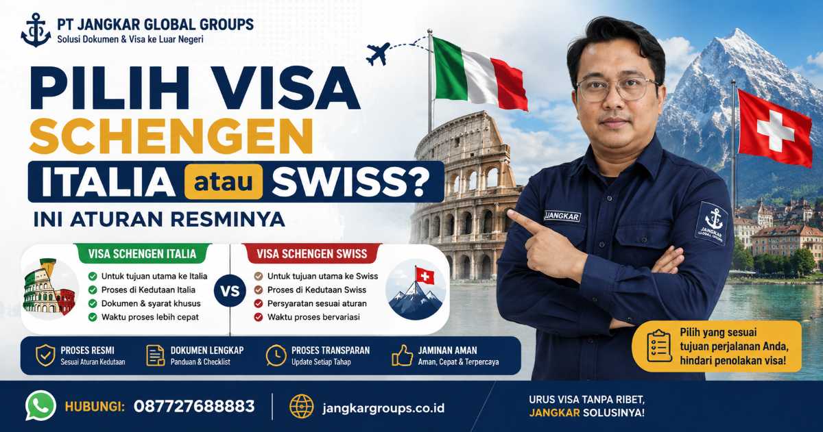 Pilih Visa Schengen Italia atau Swiss Ini Aturan Resminya