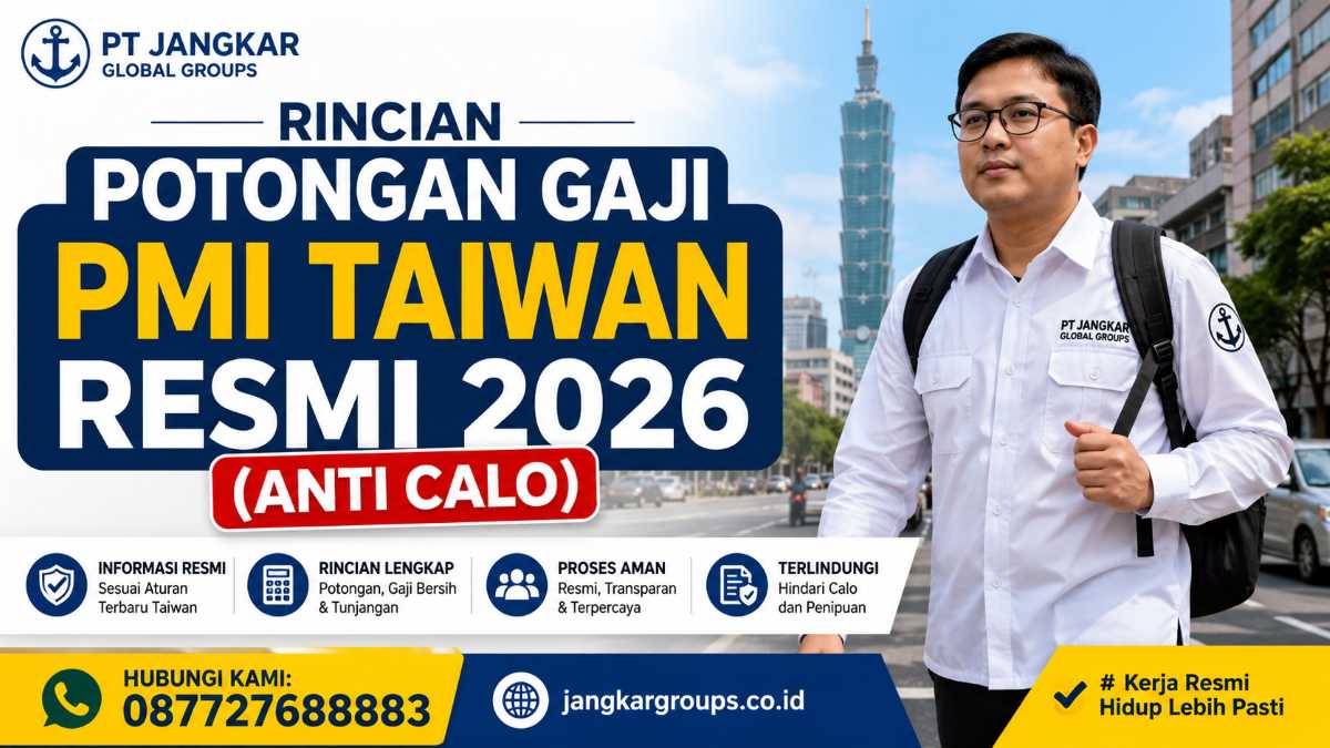 Rincian Potongan Gaji PMI Taiwan Resmi 2026 (Anti Calo)