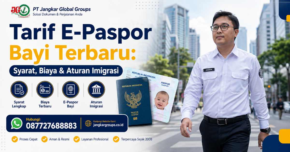Tarif E-Paspor Bayi Terbaru Syarat, Biaya & Aturan Imigrasi