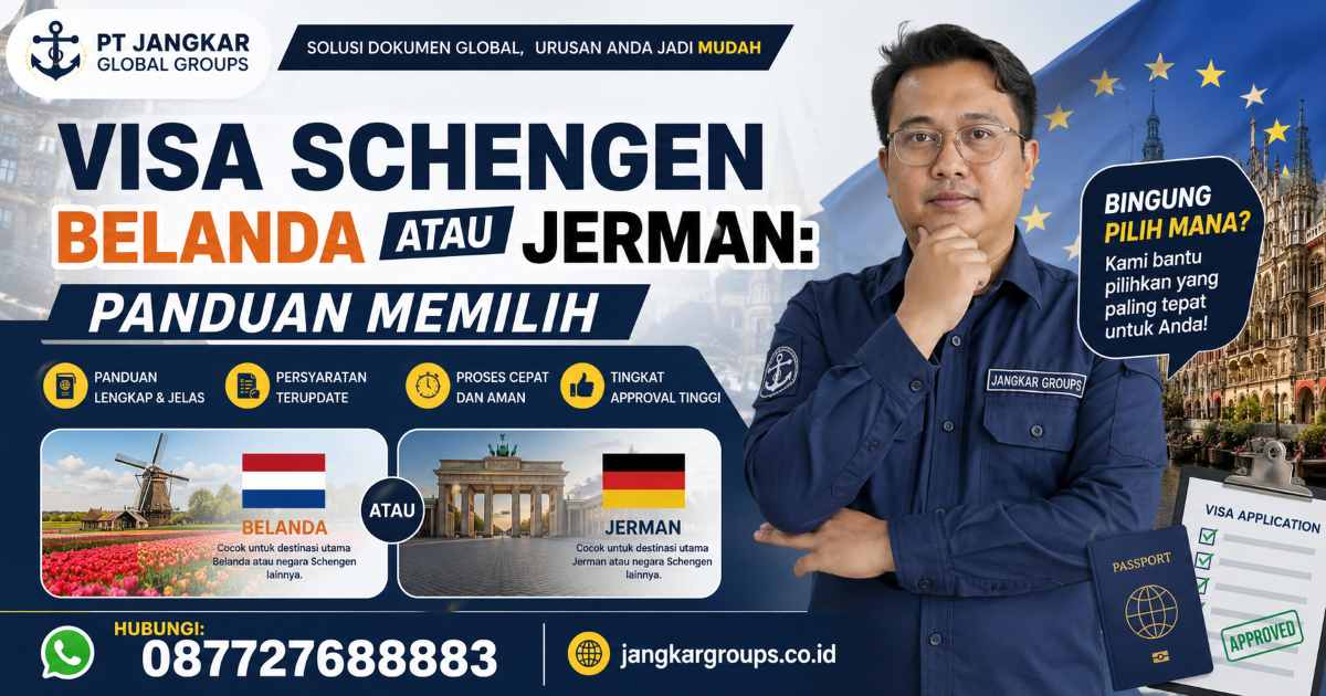 Visa Schengen Belanda atau Jerman Panduan Memilih