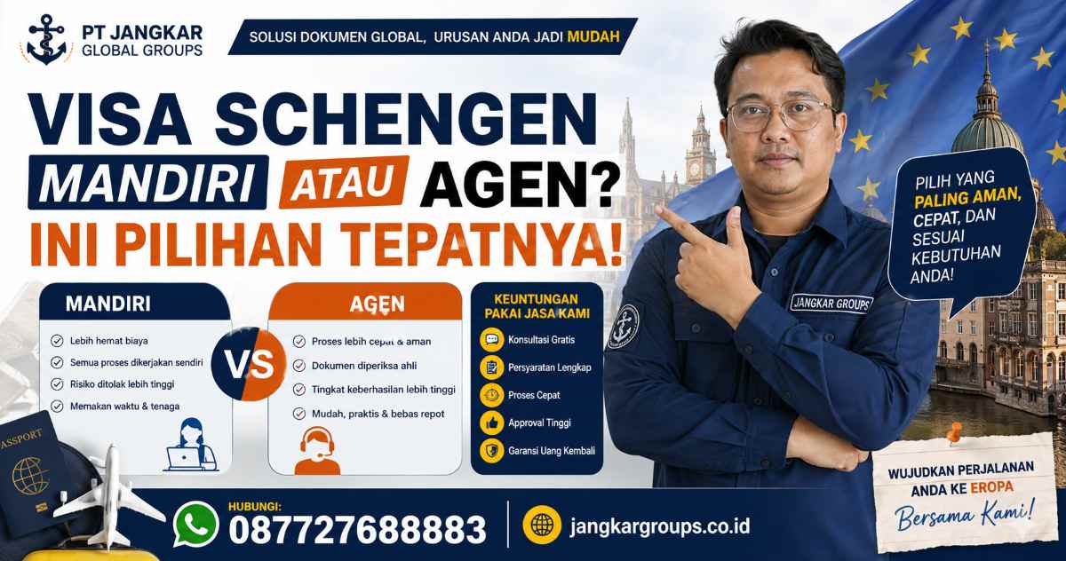 Visa Schengen Mandiri atau Agen Ini Pilihan Tepatnya