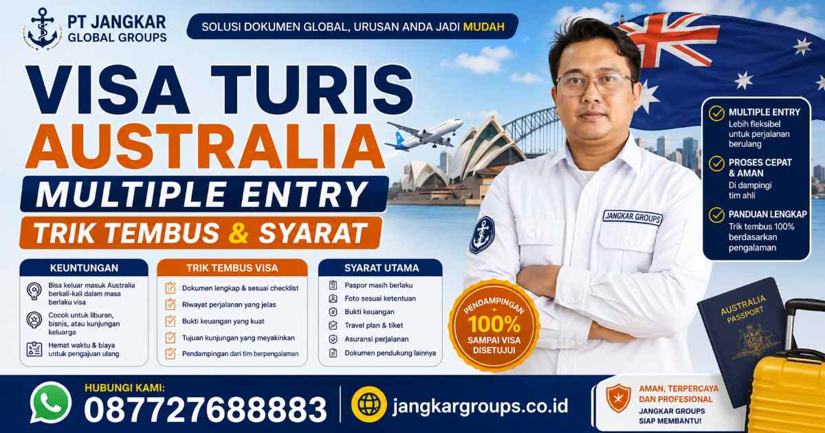 Visa Turis Australia Multiple Entry Trik Tembus & Syarat