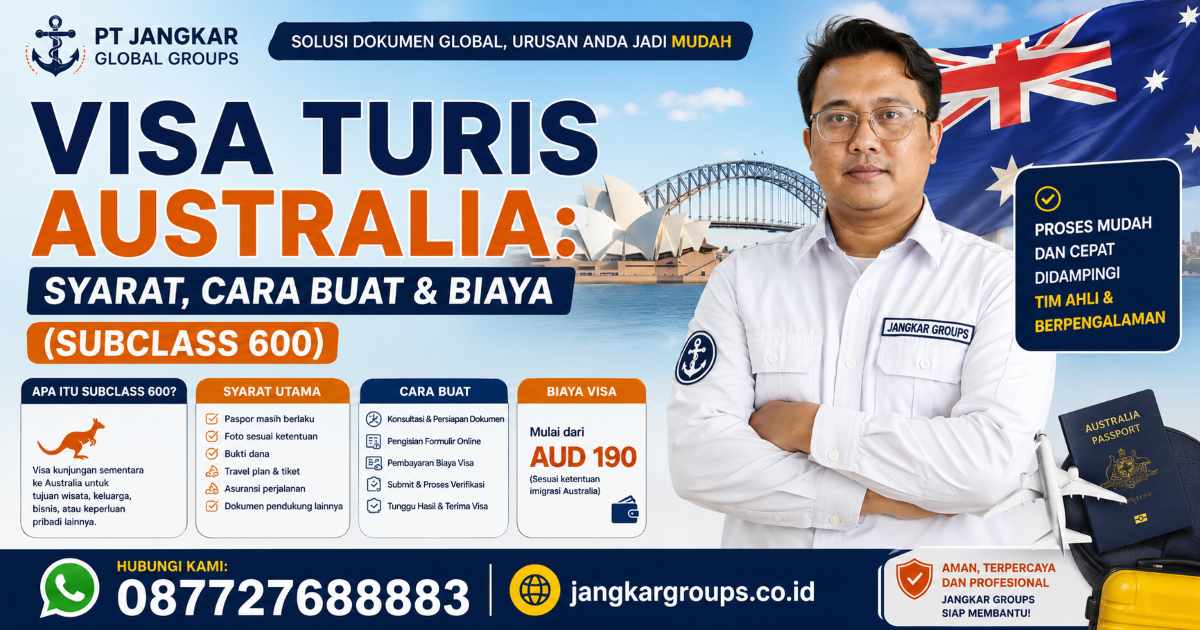 Visa Turis Australia Syarat, Cara Buat & Biaya (Subclass 600)