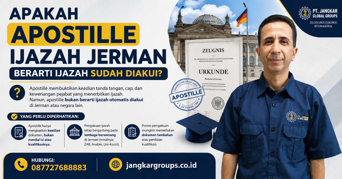 Apakah Apostille Ijazah Jerman Berarti Ijazah Sudah Diakui?