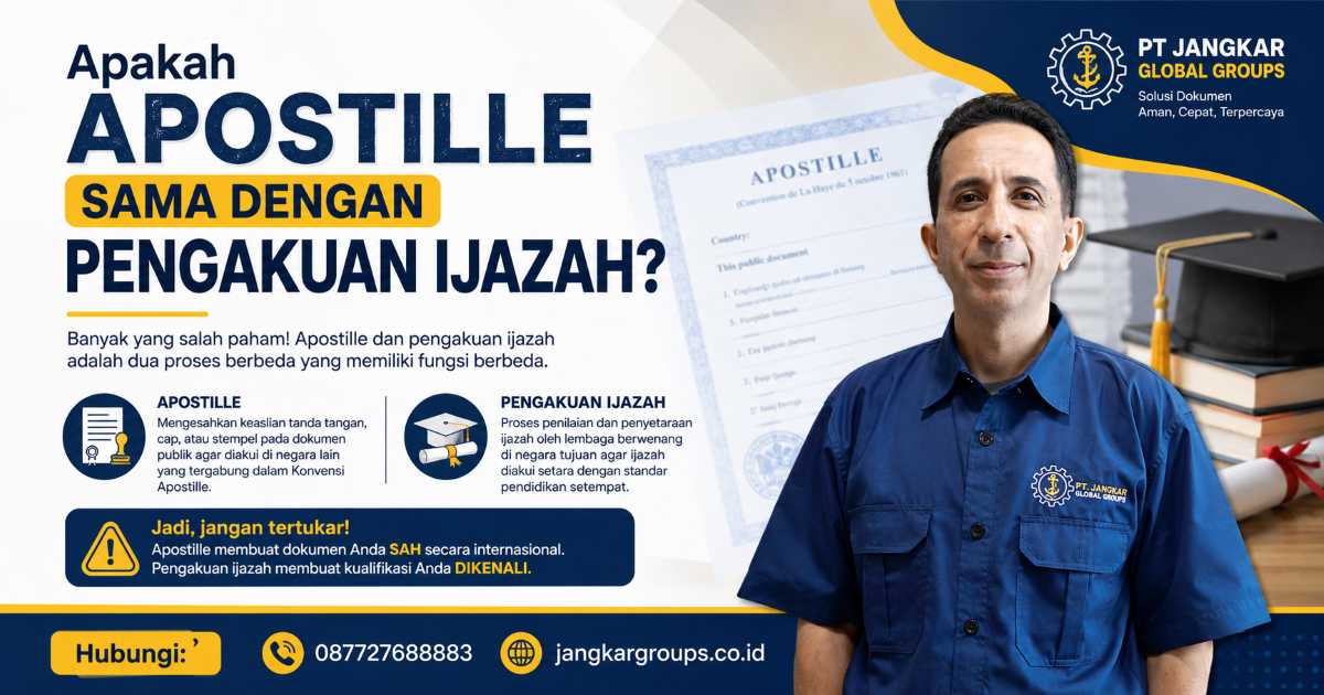Apakah Apostille Sama dengan Pengakuan Ijazah?