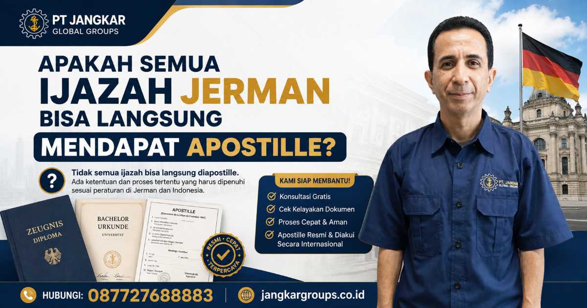Apakah Semua Ijazah Jerman Bisa Langsung Mendapat Apostille?