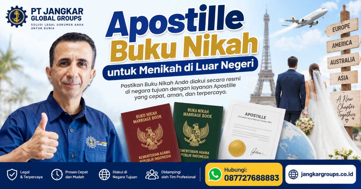 Apostille Buku Nikah untuk Menikah di Luar Negeri