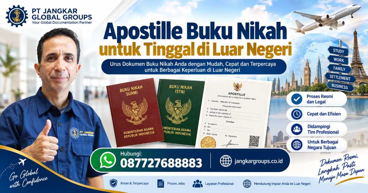 Apostille Buku Nikah untuk Tinggal di Luar Negeri