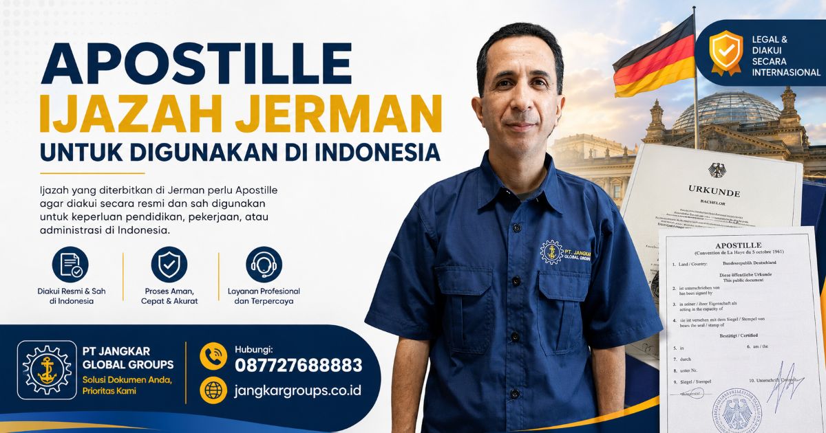 Apostille Ijazah Jerman untuk Digunakan di Indonesia