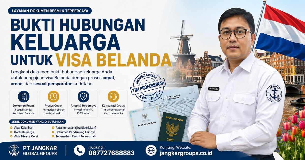 Bukti Hubungan Keluarga untuk Visa Belanda