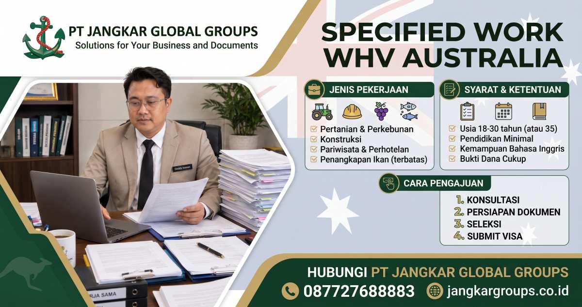 Specified Work WHV Australia Jenis Pekerjaan, Syarat, dan Cara